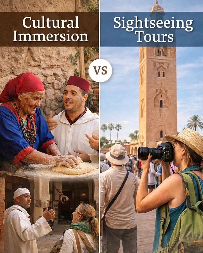 Cultural Immersion tours vs Sightseeing tours