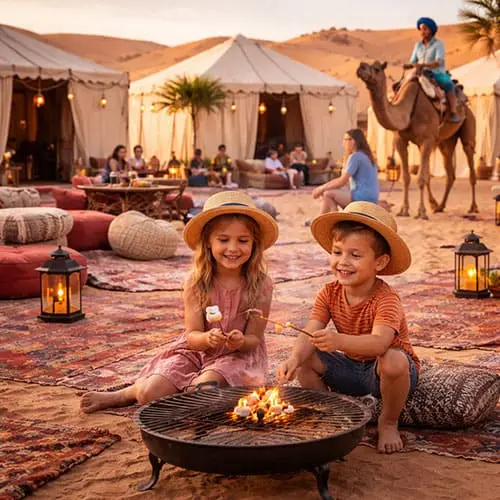 Family Desert Camp Suitable for Children