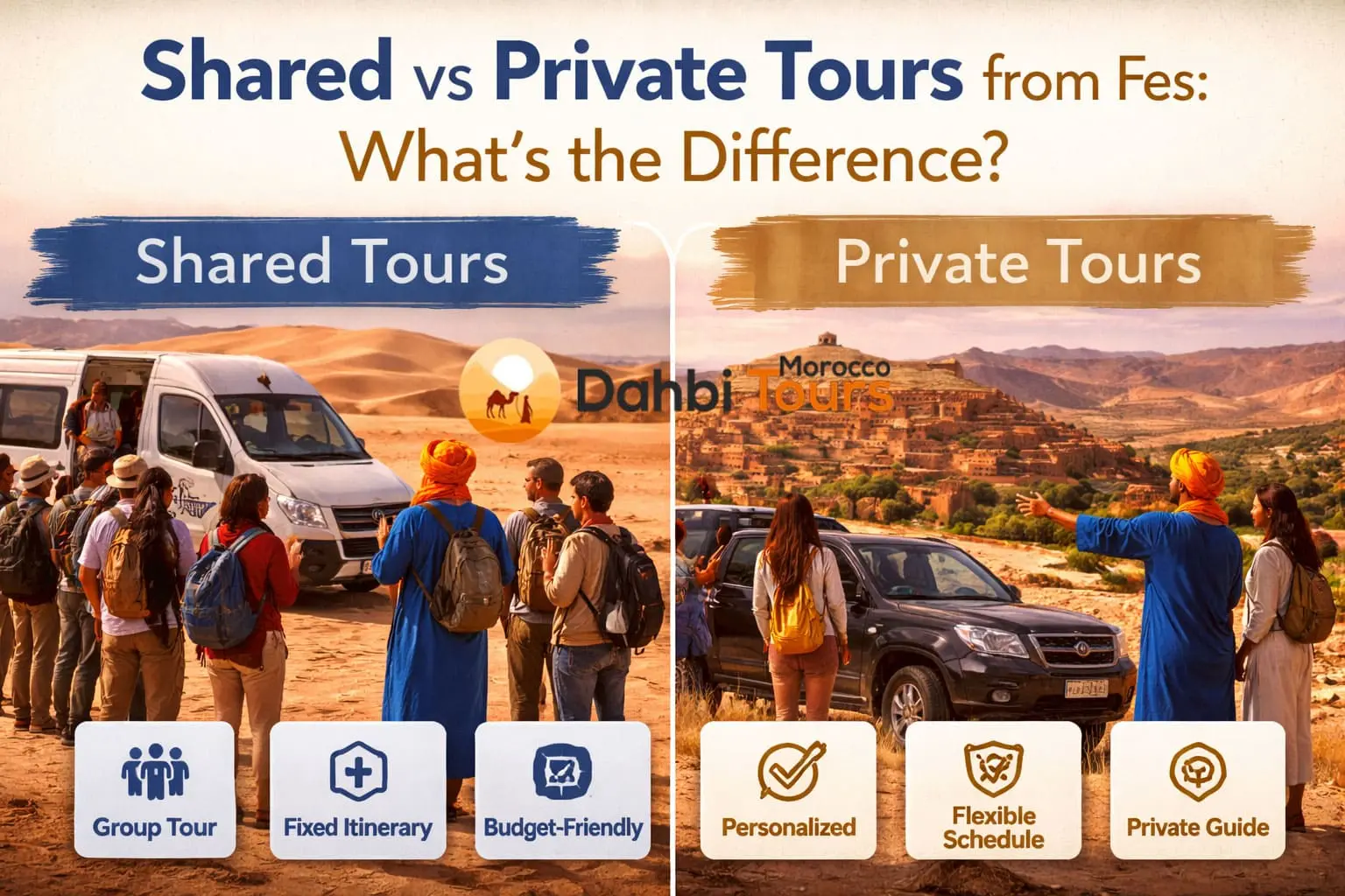 Shared vs Private Tours from Fes